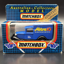 Load image into Gallery viewer, Matchbox 1990 Ford Model A Van Mitre 10 Blue Series 1-75 MB38 Boxed