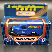 Load image into Gallery viewer, Matchbox 1990 Ford Model A Van Mitre 10 Blue Series 1-75 MB38 Boxed