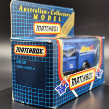 Load image into Gallery viewer, Matchbox 1990 Ford Model A Van Mitre 10 Blue Series 1-75 MB38 Boxed