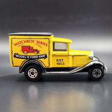 Load image into Gallery viewer, Matchbox 1990 Ford Model A Van Matchbox Series Yellow Series 1-75 MB38 Boxed