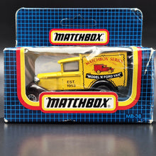 Load image into Gallery viewer, Matchbox 1990 Ford Model A Van Matchbox Series Yellow Series 1-75 MB38 Boxed