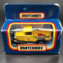 Load image into Gallery viewer, Matchbox 1990 Ford Model A Van Matchbox Series Yellow Series 1-75 MB38 Boxed
