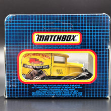 Load image into Gallery viewer, Matchbox 1990 Ford Model A Van Matchbox Series Yellow Series 1-75 MB38 Boxed