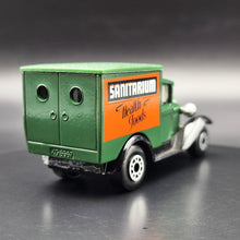 Load image into Gallery viewer, Matchbox 1990 Ford Model A Van Sanitarium-Weet-Bix Health Biscuit Dark Green Series 1-75 MB38 Boxed