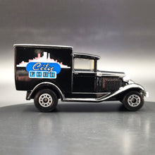 Load image into Gallery viewer, Matchbox 1993 Ford Model A Van City Ford Black 1-75 Gold Series MB38 Boxed