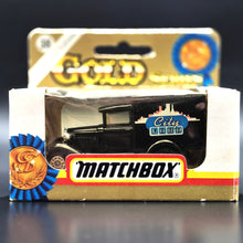 Load image into Gallery viewer, Matchbox 1993 Ford Model A Van City Ford Black 1-75 Gold Series MB38 Boxed