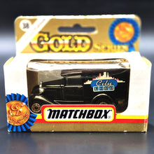 Load image into Gallery viewer, Matchbox 1993 Ford Model A Van City Ford Black 1-75 Gold Series MB38 Boxed