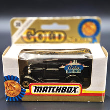 Load image into Gallery viewer, Matchbox 1993 Ford Model A Van City Ford Black 1-75 Gold Series MB38 Boxed