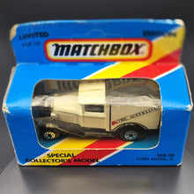 Load image into Gallery viewer, Matchbox 1989 Ford Model A Van The Australian White Series 1-75 MB38 Limited Edition Boxed