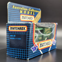 Load image into Gallery viewer, Matchbox 1989 Ford Model A Van Powerhouse Dark Green Series 1-75 MB38 Limited Edition Boxed
