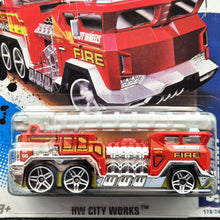 Load image into Gallery viewer, Hot Wheels 2011 5 Alarm Red #178 HW City Works 8/10 New Long Card