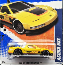 Load image into Gallery viewer, Hot Wheels 2011 Acura NSX Yellow #131 HW Performance 1/10 New Long Card