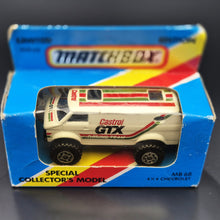 Load image into Gallery viewer, Matchbox 1984 4x4 Chevrolet Van White MB68 Castrol GTX Series 1-75 Limited Edition Boxed