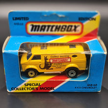 Load image into Gallery viewer, Matchbox 1982 4x4 Chevrolet Van Yellow MB68 Club Models Limited Australian Edition Boxed