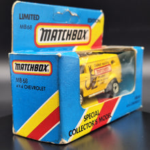 Load image into Gallery viewer, Matchbox 1982 4x4 Chevrolet Van Yellow MB68 Club Models Limited Australian Edition Boxed