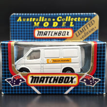 Load image into Gallery viewer, Matchbox 1989 Ford Transit Van White MB60 Telecom Australia Boxed Limited Edition