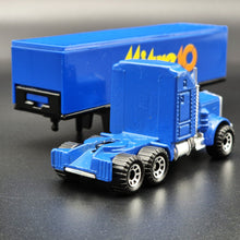 Load image into Gallery viewer, Matchbox 1987 Kenworth Aerodyne Semi & Box Trailer Blue Mitre 10 Convoy CY-9 - Boxed In Incorrect Box