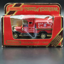 Load image into Gallery viewer, Matchbox 1912-16 Ford Model T Tanker Red Crown Gasoline Red Models Of Yesteryear Y-3