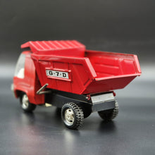 Load image into Gallery viewer, Vintage Pressed Steel Giant 7 Lever Dump Truck Red G.7.D 1:18