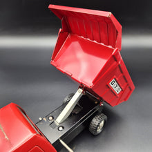 Load image into Gallery viewer, Vintage Pressed Steel Giant 7 Lever Dump Truck Red G.7.D 1:18