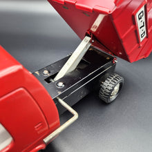 Load image into Gallery viewer, Vintage Pressed Steel Giant 7 Lever Dump Truck Red G.7.D 1:18