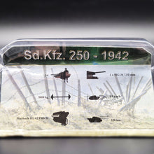 Load image into Gallery viewer, Amercom 1942 German Sd.Kfz. 250/3 Light Armoured Half-Track - Command Variant 1:72 Die Cast Model