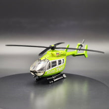 Load image into Gallery viewer, SIKU Helicopter - Eurocopter Heli-Taxi Green/Silver #1647 1:87 Die Cast Model
