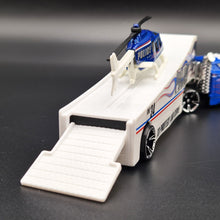 Load image into Gallery viewer, Hot Wheels 2012 Roll Patrol Transporter & Propper Chopper - Truck & Helicopter Racing Rigs