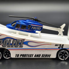 Load image into Gallery viewer, Hot Wheels 2012 Roll Patrol Transporter & Propper Chopper - Truck & Helicopter Racing Rigs