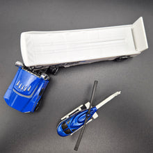 Load image into Gallery viewer, Hot Wheels 2012 Roll Patrol Transporter & Propper Chopper - Truck & Helicopter Racing Rigs