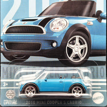 Load image into Gallery viewer, Matchbox 2024 2010 Mini Cooper S Cabrio Teal Mini Series 3/6 New Long Card