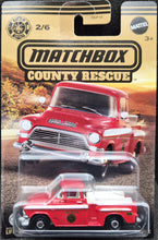 Load image into Gallery viewer, Matchbox 2024 '57 GMC Stepside Red County Rescue Series 2/6 New