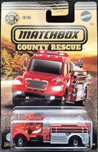Load image into Gallery viewer, Matchbox 2024 Freightliner M2 106 Red County Rescue Series 4/6 New