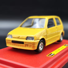 Load image into Gallery viewer, Bburago 1995 Fiat 500 Sporting (Cinquecento) Yellow #0194 1:24 Super Car Collection Diecast