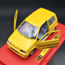 Load image into Gallery viewer, Bburago 1995 Fiat 500 Sporting (Cinquecento) Yellow #0194 1:24 Super Car Collection Diecast
