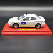 Load image into Gallery viewer, Bburago 2002 Alfa Romeo 156 Taxi White #0122 1:24 Super Car Collection Diecast