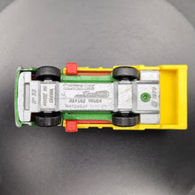 Load image into Gallery viewer, Matchbox 1987 Refuse Truck Green #36 Matchbox 1-75 Superfast - Front Axle Bent