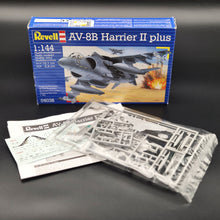 Load image into Gallery viewer, Revell Model Kit 2005 AV-8B Harrier II Plus US Marine Corps Aircraft Model #04038 1:144 Scale Plastic Model Kit