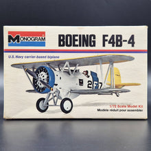 Load image into Gallery viewer, Monogram Model Kit 1973 Boeing F4B-4 US Navy Aircraft Model #6795 1:72 Scale Plastic Model Kit