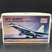 Load image into Gallery viewer, Academy Model Kit 1975 TU-144 Supersonic Aeroflot Transport Aircraft Model #1699 1:360 Scale - Damaged Box