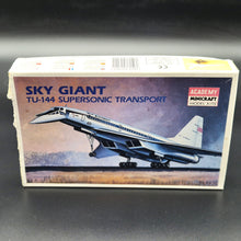 Load image into Gallery viewer, Academy Model Kit 1975 TU-144 Supersonic Aeroflot Transport Aircraft Model #1699 1:360 Scale - Damaged Box