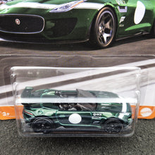 Load image into Gallery viewer, Hot Wheels 2023 '15 Jaguar F-Type Project 7 British Racing Green Forza 3/5 New Long Card
