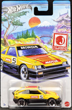 Load image into Gallery viewer, Hot Wheels 2024 1985 Honda CR-X Yellow HW J-Imports 4/5 New Long Card