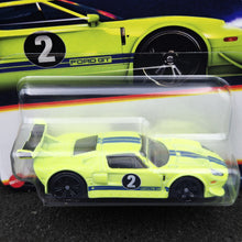Load image into Gallery viewer, Hot Wheels 2024 Ford GT Neon Yellow Neon Speeders 3/8 New Long Card