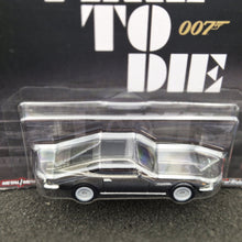 Load image into Gallery viewer, Hot Wheels 2024 Aston Martin V8 No Time To Die 007 Dark Grey Pop Culture Mix 4 New Long Card