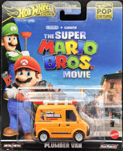 Load image into Gallery viewer, Hot Wheels 2024 Plumber Van The Super Mario Bros Movie Orange Pop Culture Mix 4 New Long Card