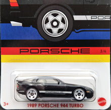 Load image into Gallery viewer, Hot Wheels 2024 1989 Porsche 944 Turbo Black Porsche Series 3/6 New Long Card