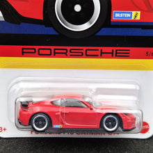 Load image into Gallery viewer, Hot Wheels 2024 Porsche 718 Cayman GT4 Red Porsche Series 5/6 New Long Card