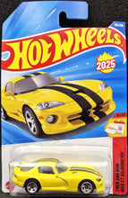 Load image into Gallery viewer, Hot Wheels 2025 '96 Dodge Viper GTS Yellow #176 Then and Now 4/10 New Long Card