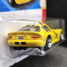 Load image into Gallery viewer, Hot Wheels 2025 '96 Dodge Viper GTS Yellow #176 Then and Now 4/10 New Long Card